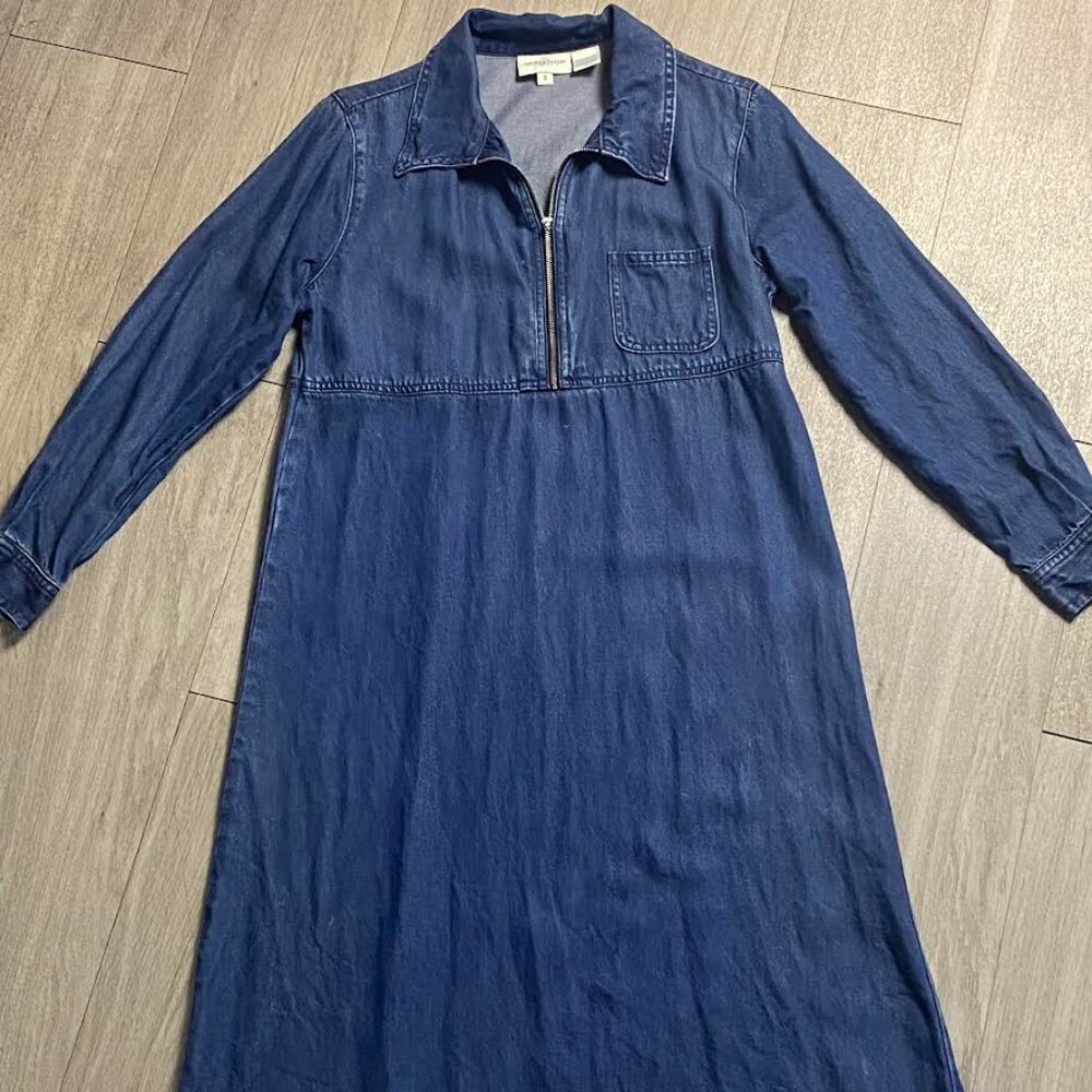Vintage Nordstrom Jean Demin Blue Dress Small PRE OWNED